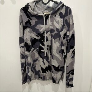 ENAZ ORGL Gray and Black Camo Hooded Sweater